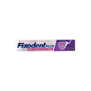 Fixodent Plus Gum Care Superior Hold Denture Adhesive Cream Flavor Free