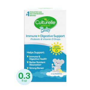 Culturelle Baby Grow + Thrive Probiotic + Vitamin D Drops 0-12 Months