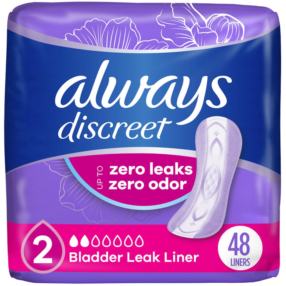 Always Discreet Regular Length Incontinence Liners Very Light