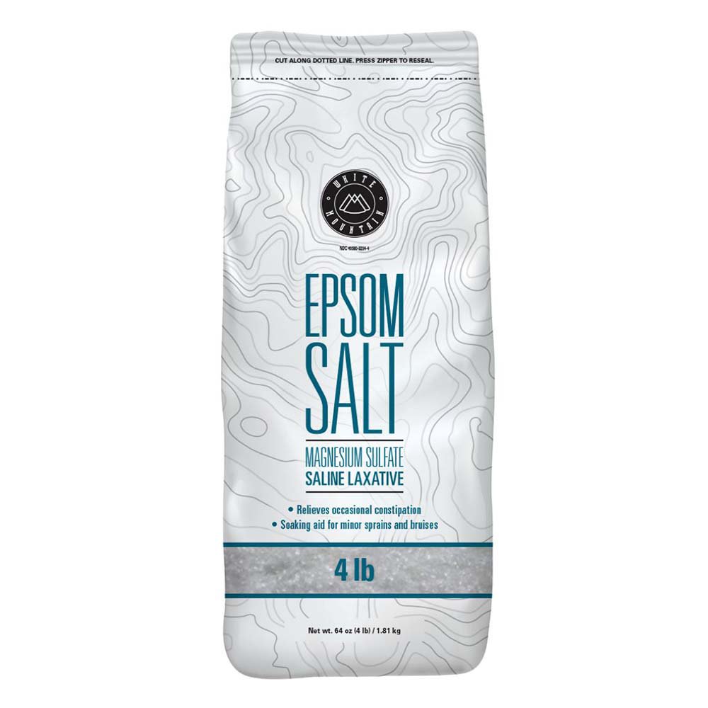 White Mountain Epsom Salt 4 LB Resealable Bag