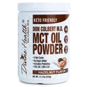 Divine Health MCT Oil Powder Hazelnut Flavor