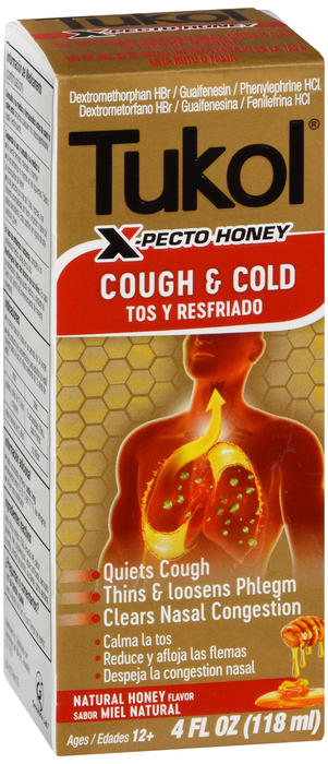 Tukol Cough & Flu Honey, 4 Fl Oz