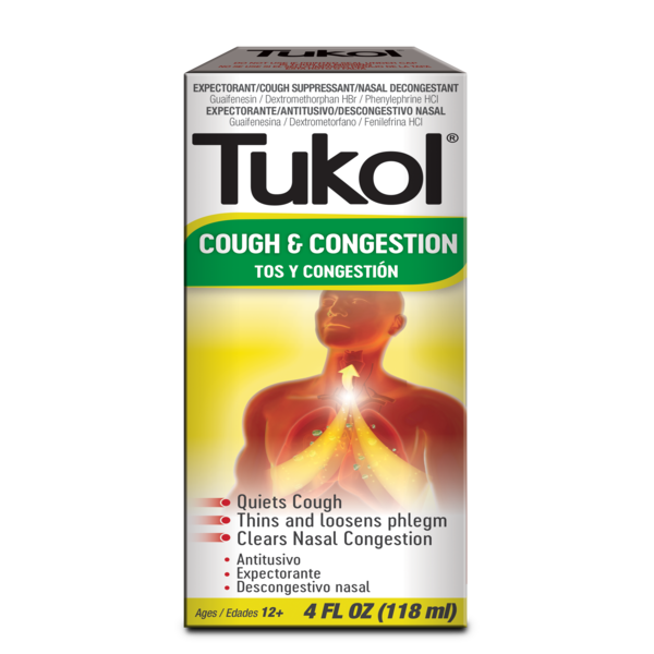 Tukol Multisymptom Cold Liquid Syrup 4 Oz By Genomma Lab USA
