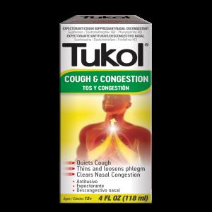 Tukol Multisymptom Cold Liquid Syrup 4 Oz By Genomma Lab USA