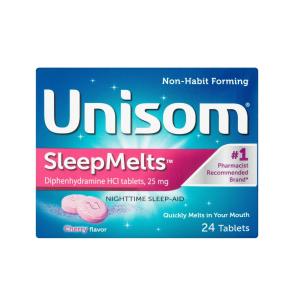 Unisom SleepMelts Nighttime Sleep-Aid  25 Mg Tablets Cherry Flavor