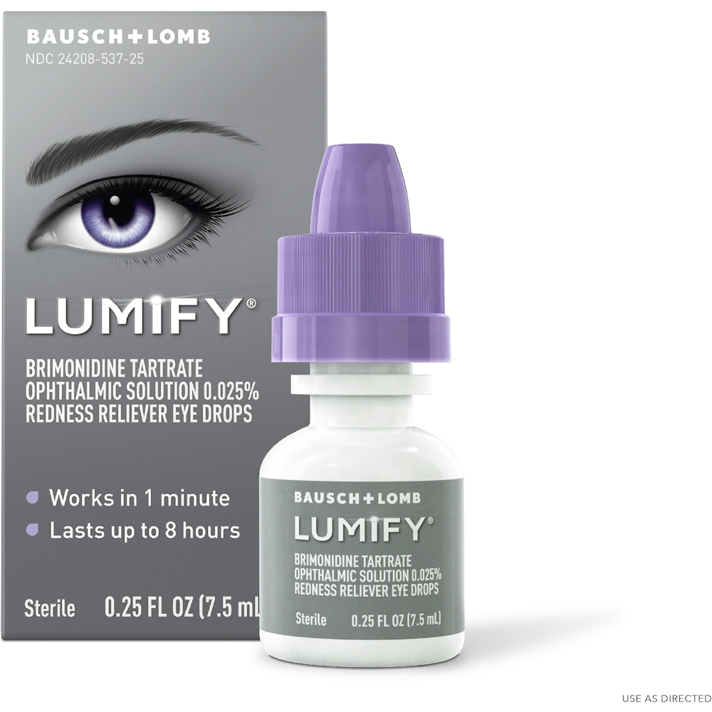 Lumify Eye Drops, Redness Reliever, Large Size 0.25 Fl Oz
