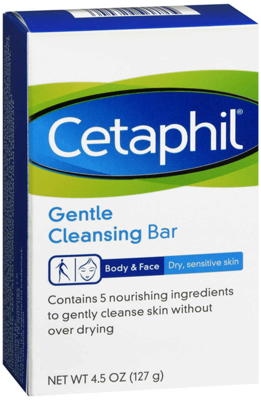 Cetaphil Cleansing Bar, Gentle, For Dry, Sensitive Skin
