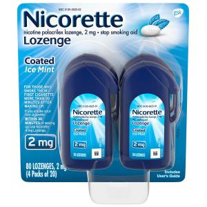 Nicorette Stop Smoking Aid, 2 Mg, Lozenge, Ice Mint