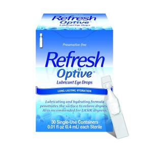 Refresh Optive Lubricant Eye Drops Single-Use Containers