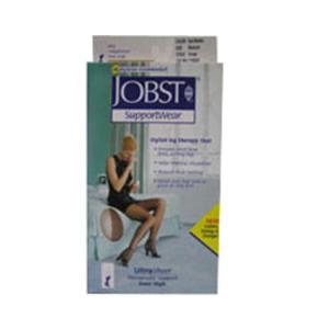 Jobst Ultrasheer Knee High 8-15 mmHg Black Shoe Size 7-9 1 Pr