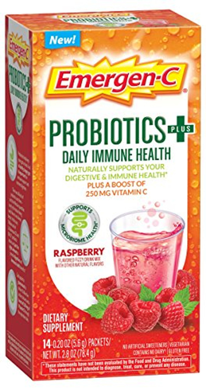 Emergen-C Probiotics +, Raspberry