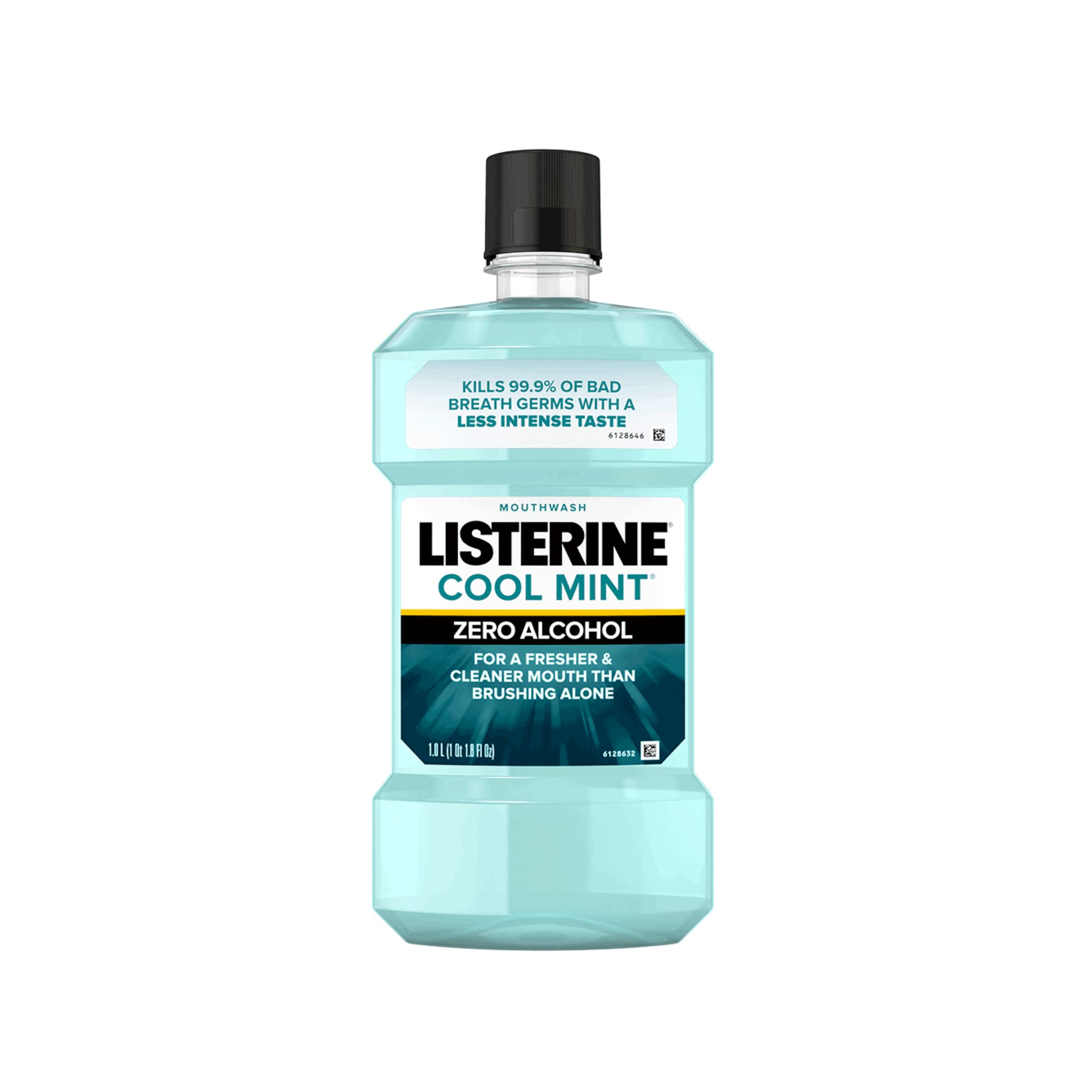 Listerine Zero Alcohol Antiseptic Mouthwash For Bad Breath And Plaque – Cool Mint – 33.8 Fl Oz