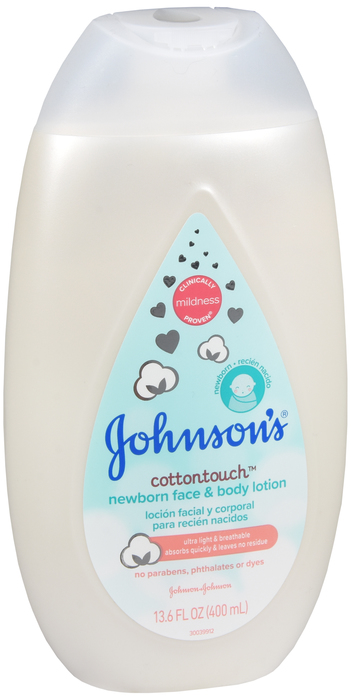 Johnson & Johnson Johnsons Cotton Touch Face Body Lotion 13.5 Oz