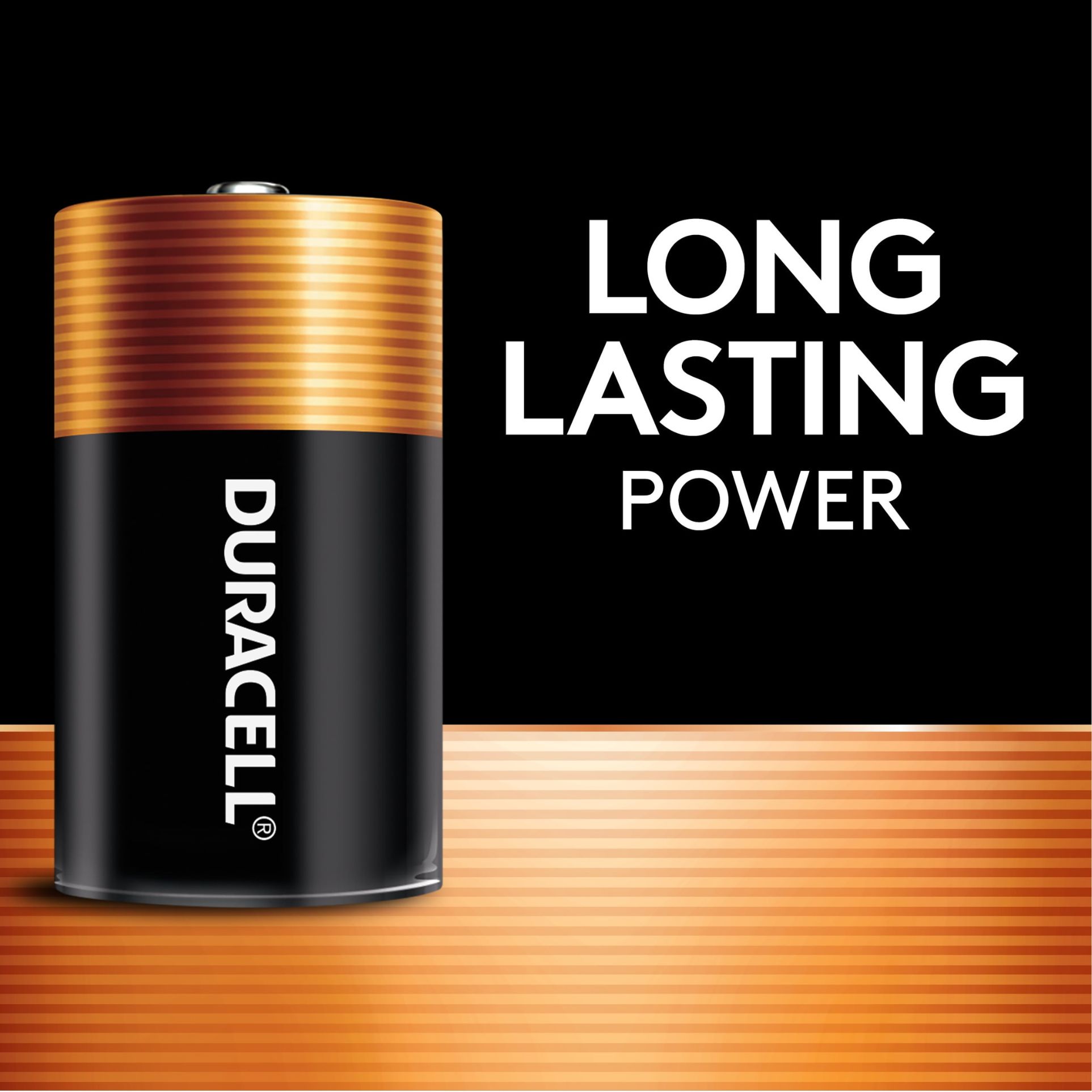 Duracell Coppertop D Batteries - 4 Pack Alkaline Battery