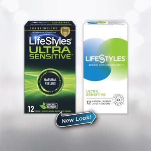 LifeStyles Ultra Sensitive Condoms Lubricated Latex