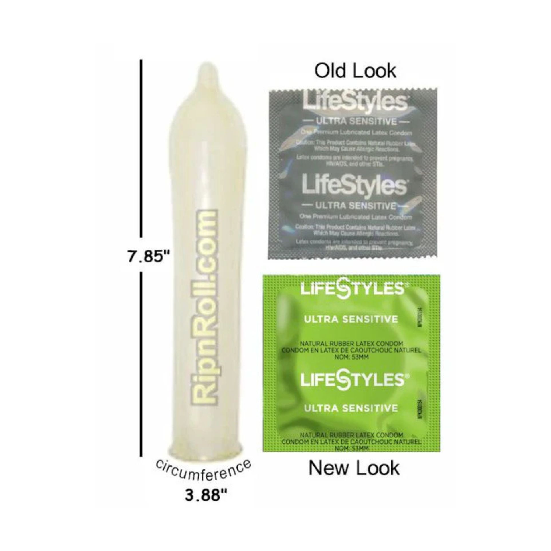 LifeStyles Ultra Sensitive Condoms Lubricated Latex