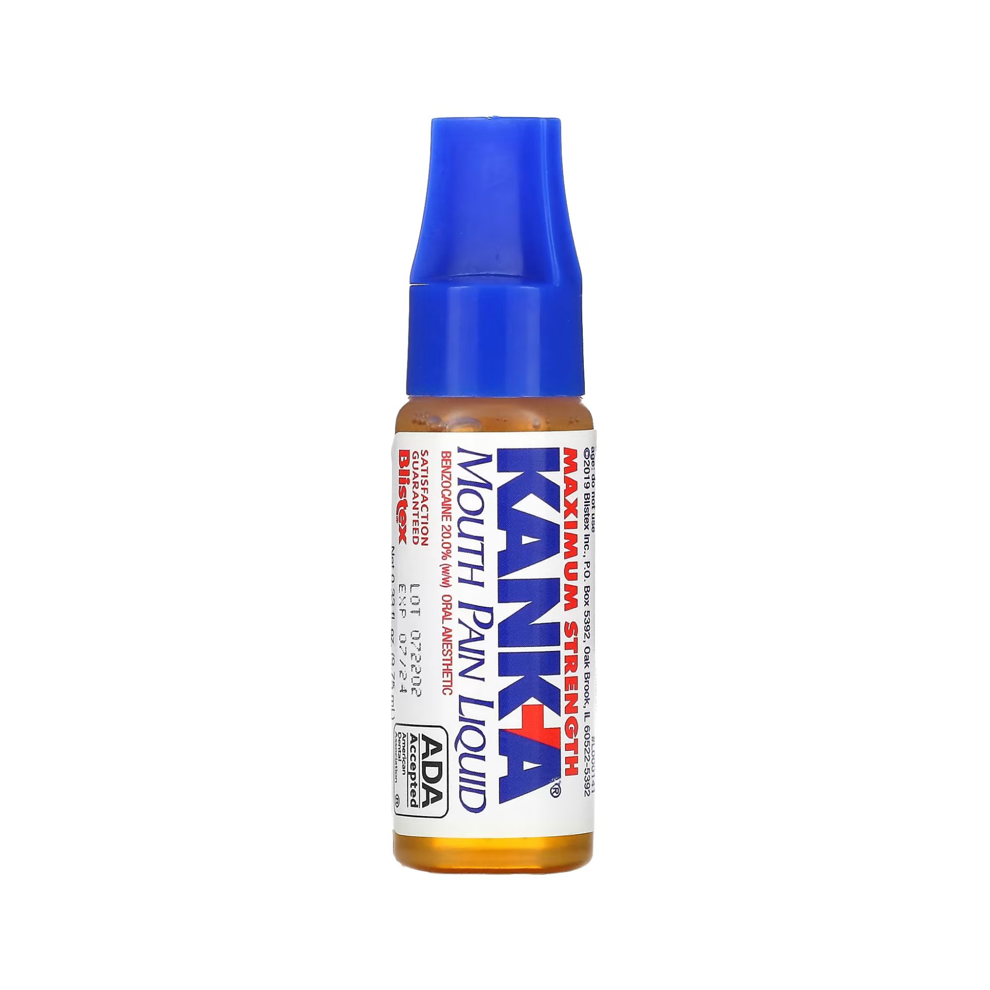 Kanka Mouth Pain Liquid, Maximum Strength 0.33 Fl Oz