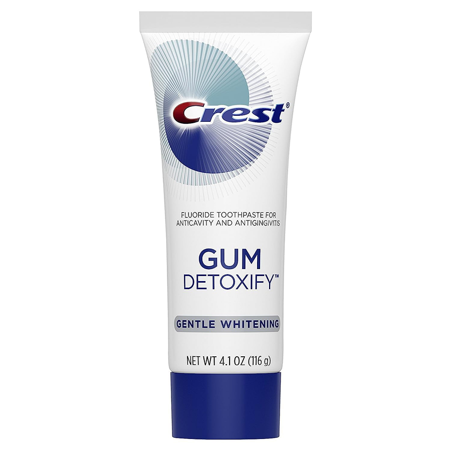 Crest Toothpaste, Fluoride, Gentle Whitening, Gum Detoxify 4.1 Oz