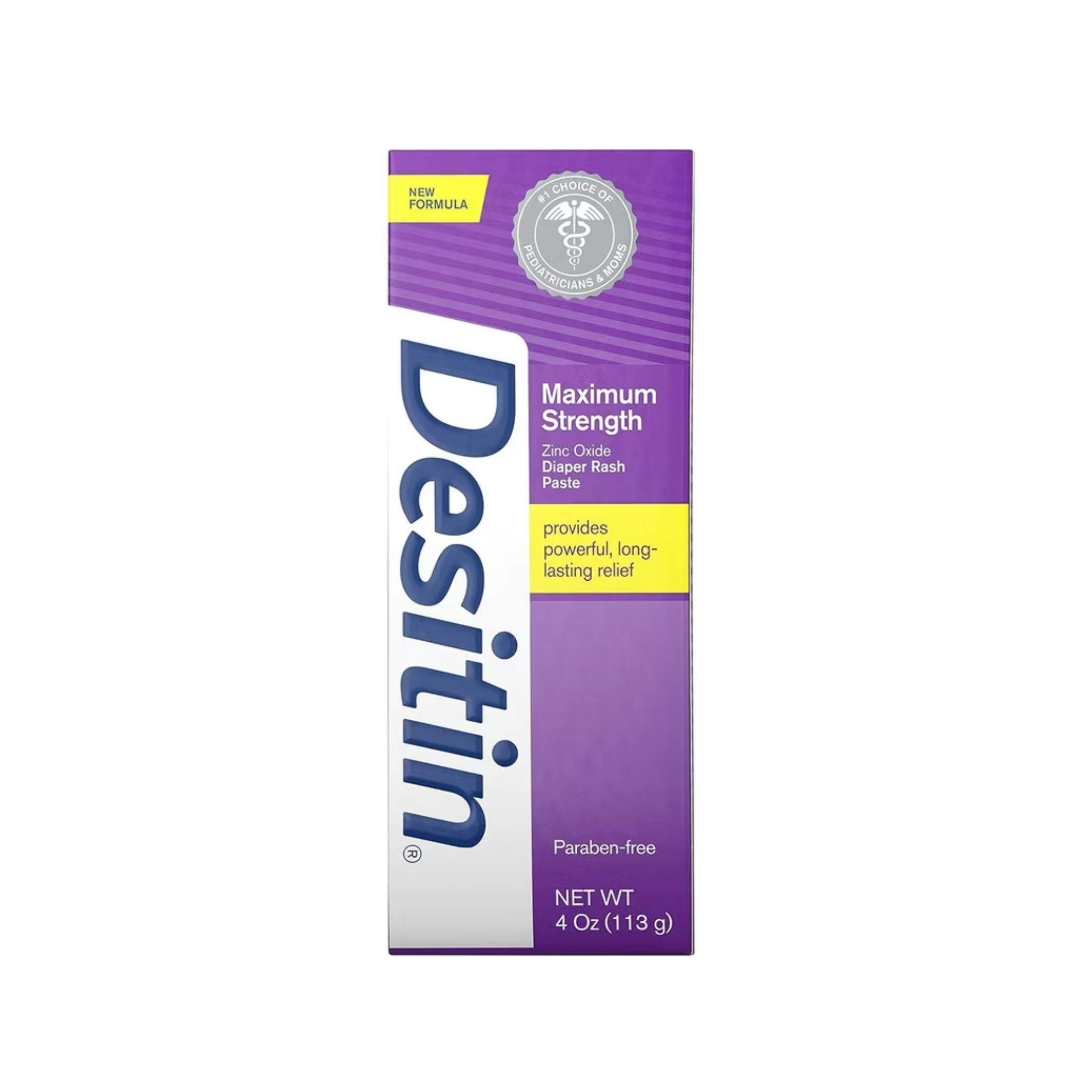 Desitin Maximum Strength Baby Diaper Rash Cream With 40% Zinc Oxide For Treatment, Relief & Prevention, Hypoallergenic, Phthalate- & Paraben-Free Paste, Travel Size, 2 Oz