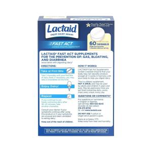 Lactaid Lactase Enzyme Supplement, Fast Act, Chewables, Vanilla Twist Flavor