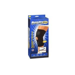 Sport Aid Knee Wrap Thermadry Open Patella S-A Gold Medium MEDIUM