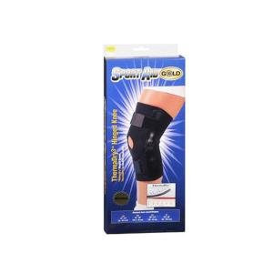 Sport Aid Knee Support Deluxe Open Patella S-A Gold Small SMALL