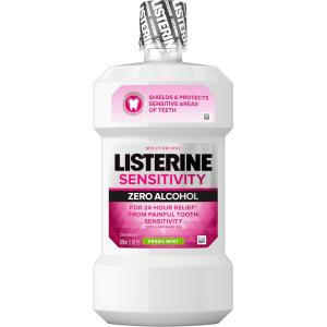 Listerine Mouth Rinse, Sensitivity, Zero Alcohol, Fresh Mint 1.05 Pt