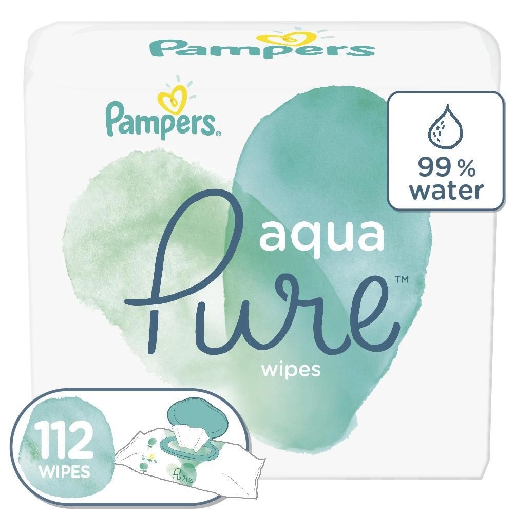 Pampers Aqua Pure Sensitive 2X Pop Top Baby Wipes