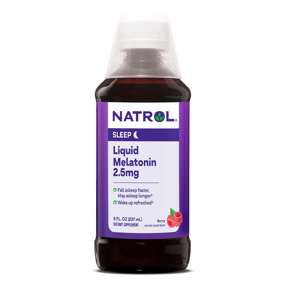 Natrol Liquid Sleep 2.5 Mg Berry Melatonin 8 Fl Oz