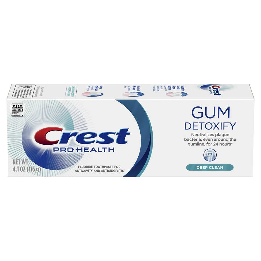 Crest Gum Detoxify Fluoride Toothpaste Deep Clean, 4.1 Oz