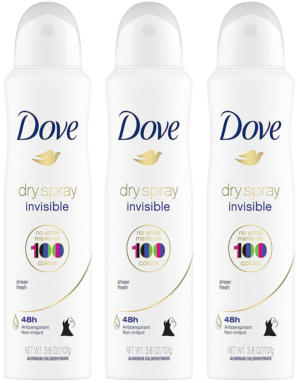 Dove Advanced Care Dry Spray Invisible Sheer Fresh Antiperspirant Deodorant, 3.8 Oz