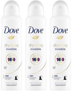 Dove Advanced Care Dry Spray Invisible Sheer Fresh Antiperspirant Deodorant, 3.8 Oz