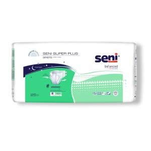 Seni Super Plus Adult Incontinence Brief Regular Heavy Absorbency Breathable / Overnight, S-RE25-BP1, Severe