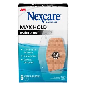 Nexcare Max Hold Waterproof Bandages Knee & Elbow
