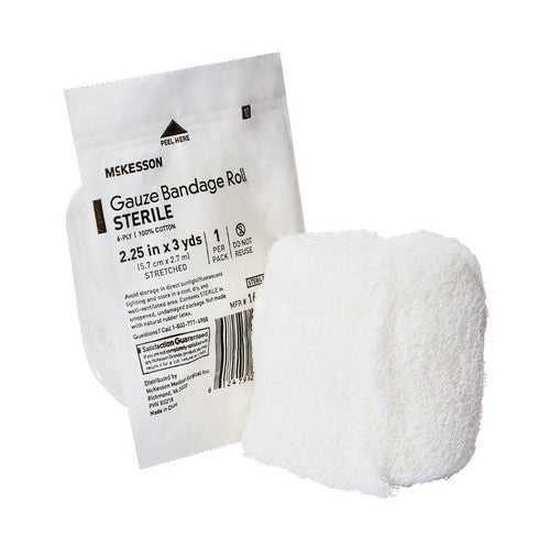 McKesson Fluff Bandage Roll 2-1/4 Inch X 3 Yard, 1 Roll