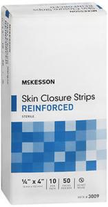 McKesson Skin Closure Strips Reinforced 1/4"x4" - 50 Packs Of