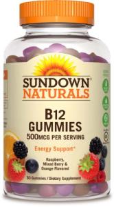 Sundown Naturals B12 Gummies 500 Mcg