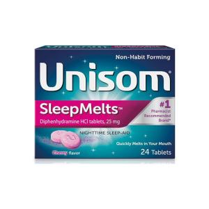Unisom SleepMelts Nighttime Sleep-Aid, 25 Mg, Tablets, Cherry Flavor