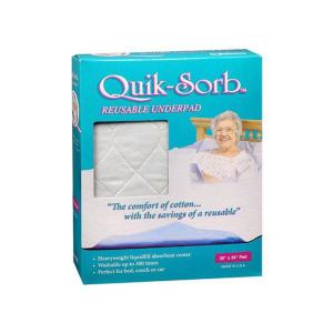Essential Medical Supply Quik Sorb 17" X 24" Quilted Birdseye Reusable Underpad
