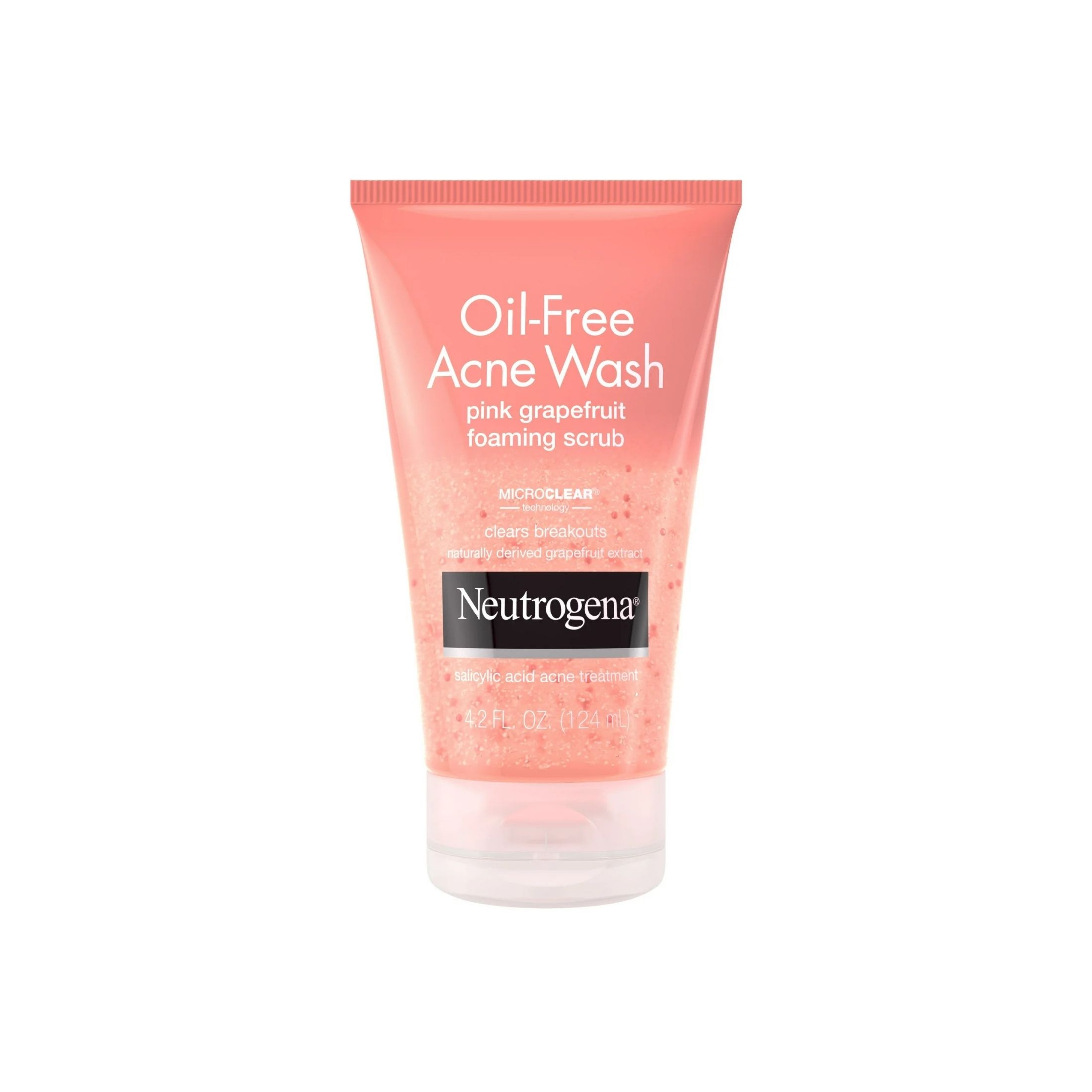 Neutrogena Acne Wash, Pink Grapefruit, Foaming Scrub, Oil Free 4.2 Fl Oz