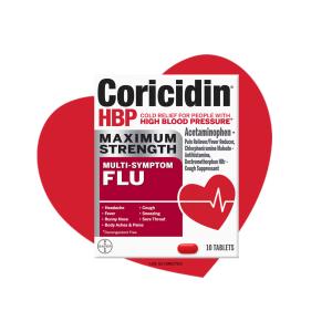 Coricidin HBP Maximum Strength Flu Tablets 20 Ct Box