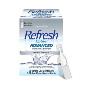 Refresh Optive Lubricant Eye Drops 30 Single-Use Containers