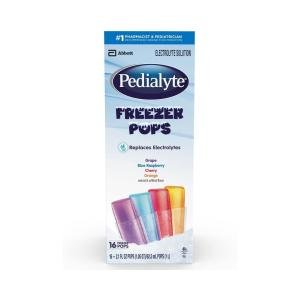 Pedialyte Freezer Pops Oral Electrolyte Solution Natural Assorted Flavors 16ct