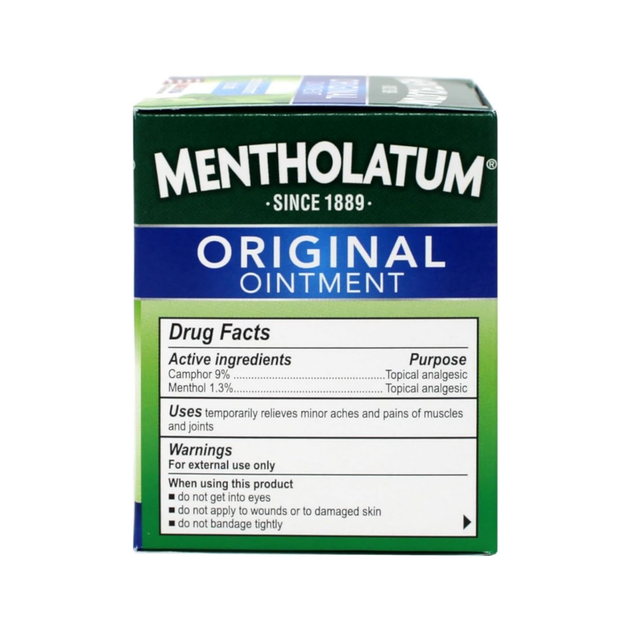 Mentholatum Original Ointment Topical Analgesic Rub, 3 Oz
