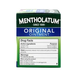 Mentholatum Original Ointment Topical Analgesic Rub, 3 Oz