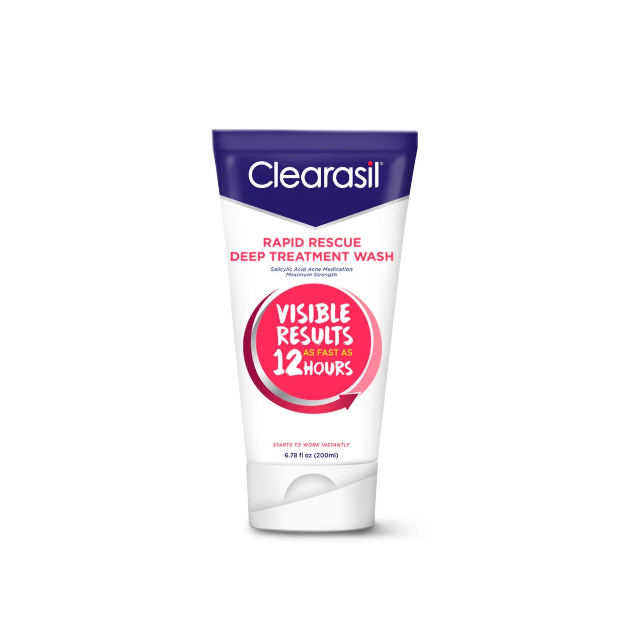 Clearasil Rapid Rescue Deep Treatment Wash Salicylic Acid Acne Medication Maximum Strength 6.78 Fl Oz