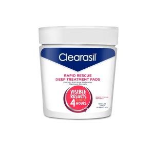 Clearasil Rapid Rescue Deep Treatment Pads Salicylic Acid Acne Medication Maximum Strength