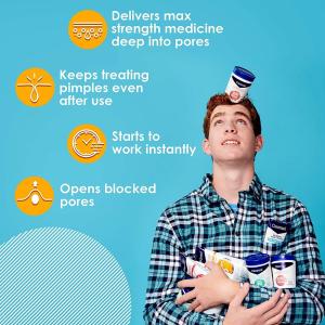 Clearasil Rapid Rescue Deep Treatment Pads Salicylic Acid Acne Medication Maximum Strength