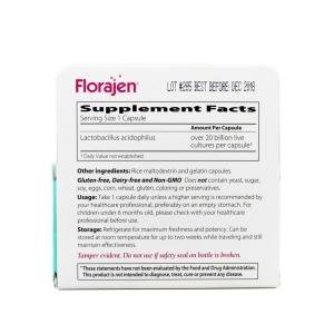 Florajen Acidophilus Probiotic Capsules 60 Caps