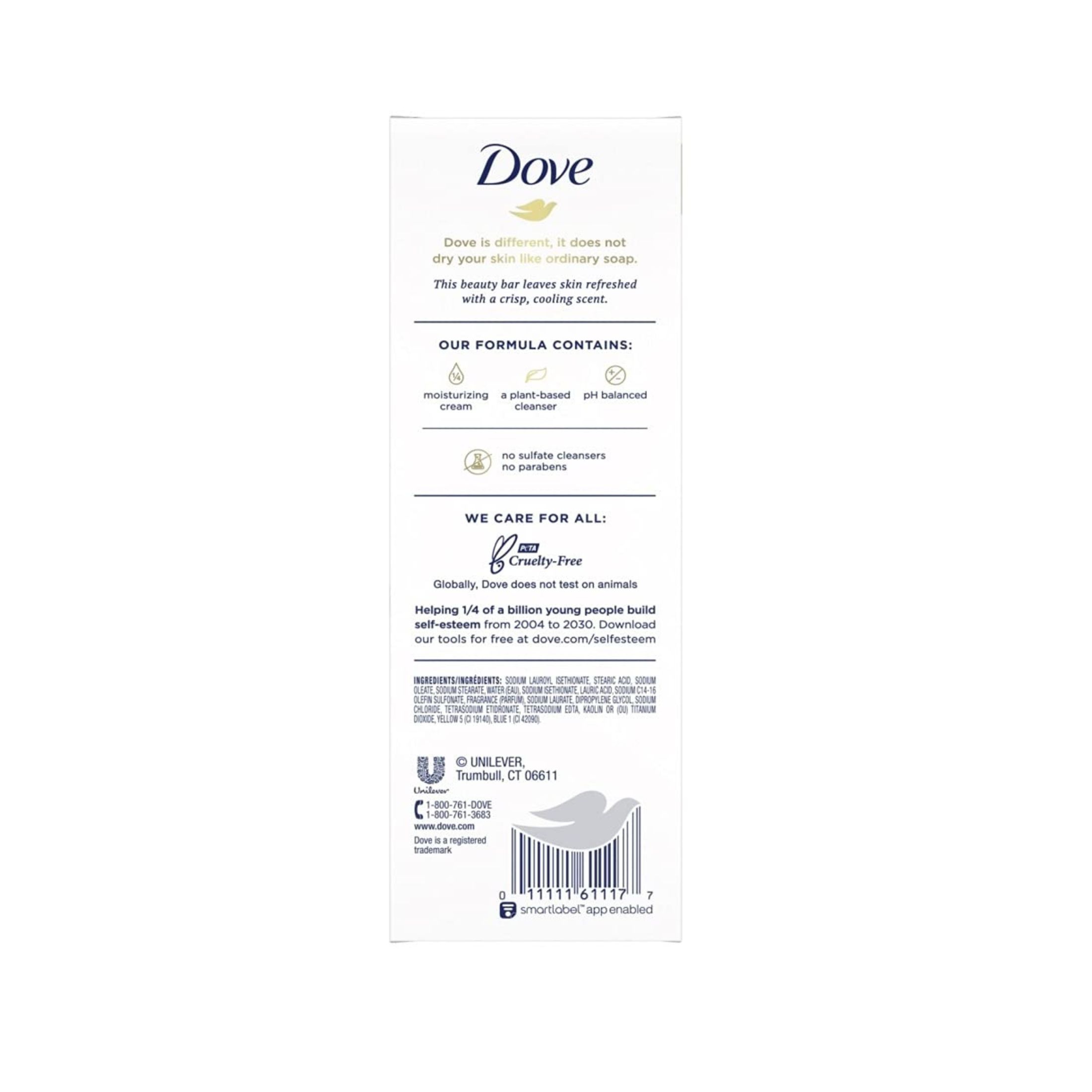 Dove Beauty Bar Go Fresh Cool Moisture Gentle Cucumber & Green Tea Scent